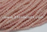 CAS01 15.5 inches 3mm round pink angel skin gemstone beads