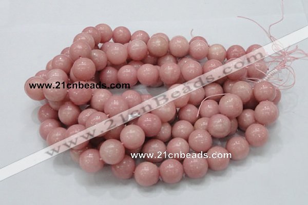 CAS08 15.5 inches 18mm round pink angel skin gemstone beads