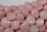 CAS15 15.5 inches 10mm flat round pink angel skin gemstone beads