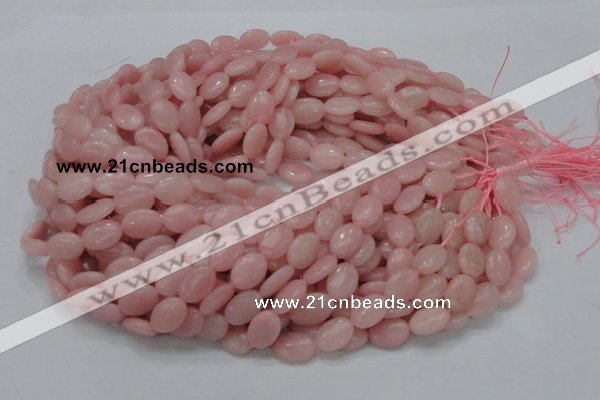 CAS20 15.5 inches 10*14mm oval pink angel skin gemstone beads