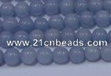 CAS200 15.5 inches 4mm round blue angel skin gemstone beads