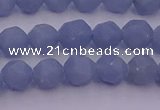 CAS210 15.5 inches 6mm faceted nuggets blue angel skin gemstone beads