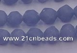 CAS211 15.5 inches 8mm faceted nuggets blue angel skin gemstone beads