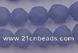 CAS213 15.5 inches 12mm faceted nuggets blue angel skin gemstone beads