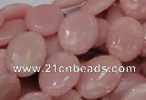 CAS22 15.5 inches 18*25mm oval pink angel skin gemstone beads