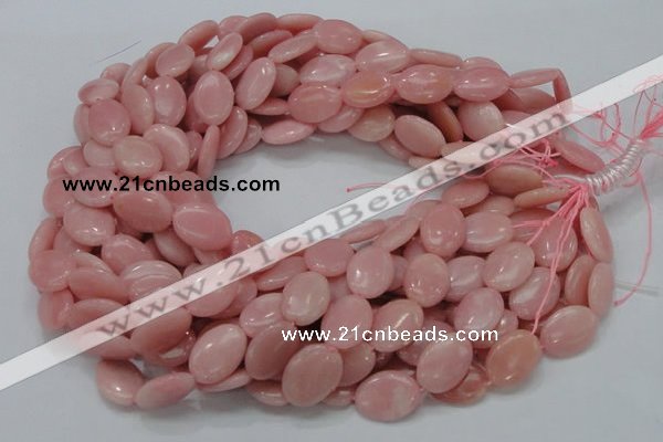 CAS22 15.5 inches 18*25mm oval pink angel skin gemstone beads