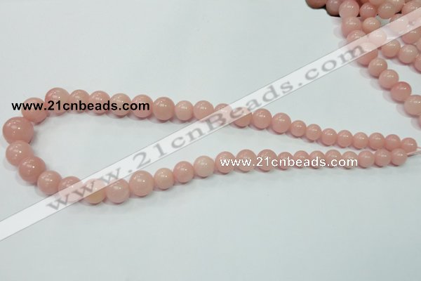 CAS33 15.5 inches 8mm - 16mm round pink angel skin gemstone beads