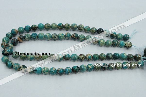 CAT01 15.5 inches 10mm round natural aqua terra jasper beads