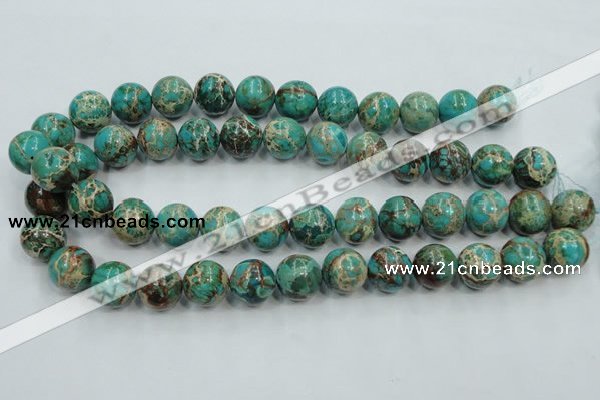 CAT02 15.5 inches 16mm round natural aqua terra jasper beads