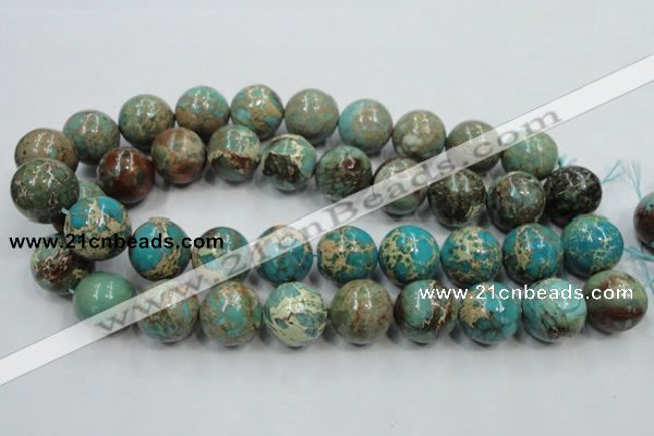 CAT04 15.5 inches 20mm round natural aqua terra jasper beads