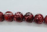 CAT164 15.5 inches 14mm round dyed natural aqua terra jasper beads