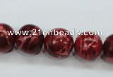 CAT166 15.5 inches 18mm round dyed natural aqua terra jasper beads