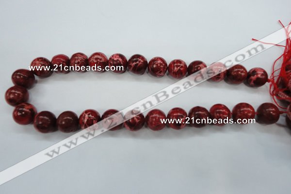 CAT167 15.5 inches 20mm round dyed natural aqua terra jasper beads