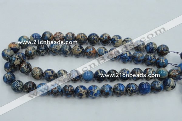 CAT212 15.5 inches 10mm round dyed natural aqua terra jasper beads