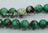 CAT220 15.5 inches 8mm round dyed natural aqua terra jasper beads