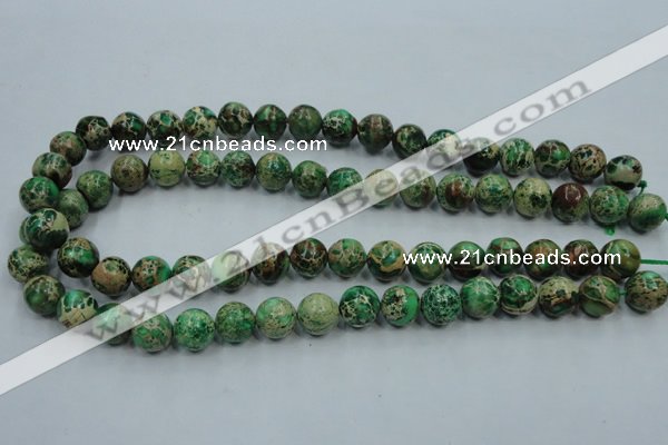 CAT222 15.5 inches 16mm round dyed natural aqua terra jasper beads