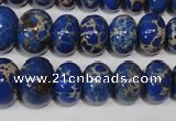 CAT301 15.5 inches 7*10mm – 15*20mm rondelle dyed aqua terra jasper beads