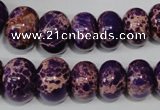 CAT303 15.5 inches 7*10mm – 15*20mm rondelle dyed aqua terra jasper beads