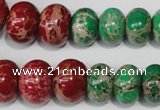 CAT305 15.5 inches 7*10mm – 15*20mm rondelle dyed aqua terra jasper beads