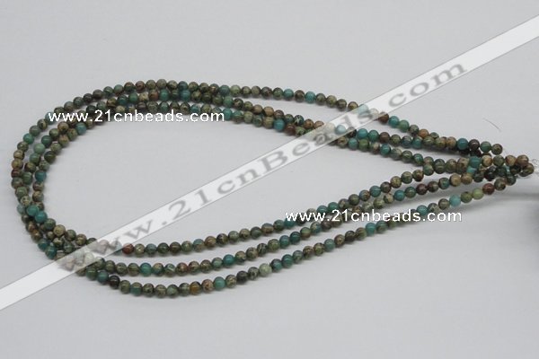 CAT5001 15.5 inches 4mm round natural aqua terra jasper beads