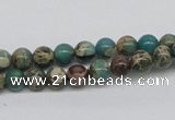 CAT5002 15.5 inches 6mm round natural aqua terra jasper beads