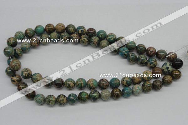CAT5005 15.5 inches 12mm round natural aqua terra jasper beads