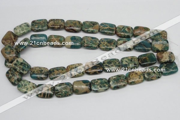 CAT5017 15.5 inches 15*20mm rectangle natural aqua terra jasper beads