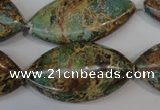 CAT5035 15.5 inches 20*38mm marquise natural aqua terra jasper beads