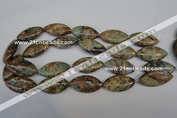 CAT5035 15.5 inches 20*38mm marquise natural aqua terra jasper beads