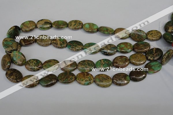 CAT5042 15.5 inches 15*20mm oval natural aqua terra jasper beads