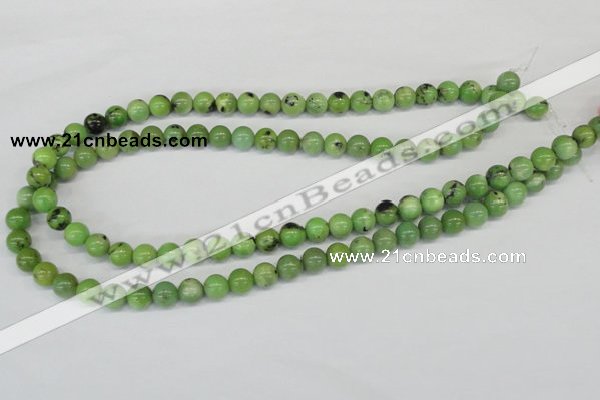 CAU02 round 8mm australia chrysoprase gemstone beads Wholesale