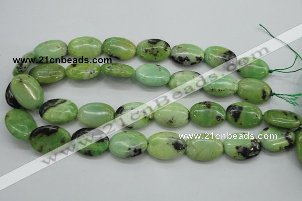 CAU204 15.5 inches 18*25mm oval Australia chrysoprase beads