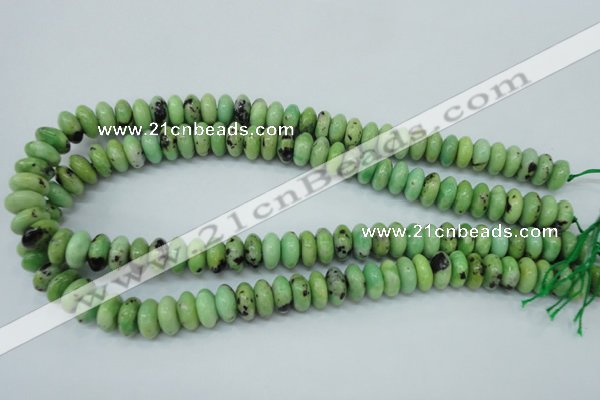 CAU220 15.5 inches 6*12mm rondelle Australia chrysoprase beads