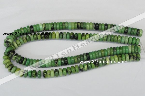 CAU28 15.5 inches 5*12mm rondelle australia chrysoprase beads wholesale