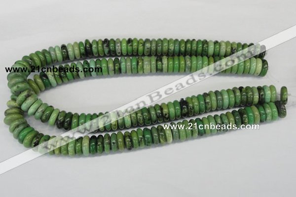 CAU29 15.5 inches 5*15mm rondelle australia chrysoprase beads wholesale