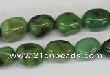 CAU31 15.5 inches 10*14mm nugget australia chrysoprase beads wholesale