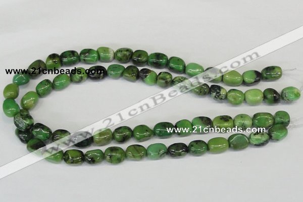 CAU31 15.5 inches 10*14mm nugget australia chrysoprase beads wholesale