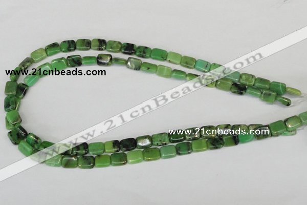 CAU36 15.5 inches 8*10mm rectangle australia chrysoprase beads wholesale