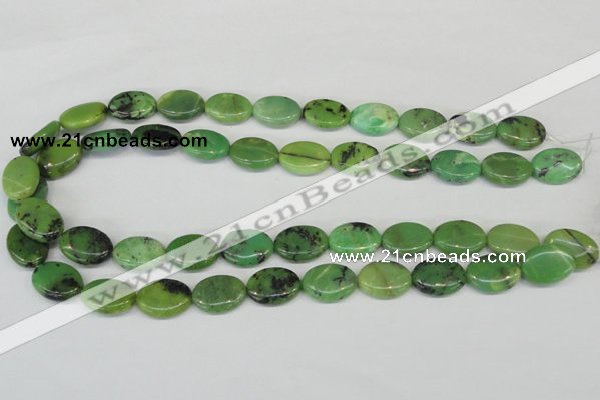 CAU40 15.5 inches 13*18mm oval australia chrysoprase beads wholesale