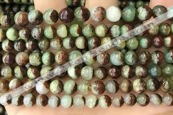 CAU452 15.5 inches 6mm - 6.5mm round Australia chrysoprase beads