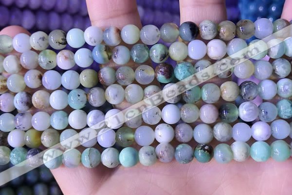 CAU466 15.5 inches 6mm round Australia chrysoprase beads