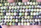 CAU478 15.5 inches 6mm round matte Australia chrysoprase beads