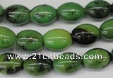 CAU48 15.5 inches 10*14mm rice Australia chrysoprase beads wholesale