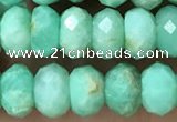 CAU488 15.5 inches 5*8mm faceted rondelle Australia chrysoprase beads