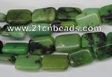 CAU52 15.5 inches 8*12mm rectangle Australia chrysoprase beads wholesale