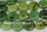 CAU54 15.5 inches 12mm flat round Australia chrysoprase beads wholesale