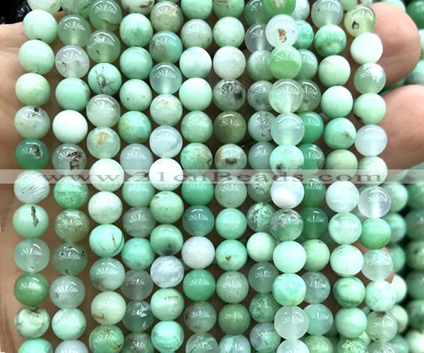 CAU590 15 inches 6mm round Australia chrysoprase beads
