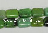 CAU63 15.5 inches 10*14mm rectangle Australia chrysoprase beads