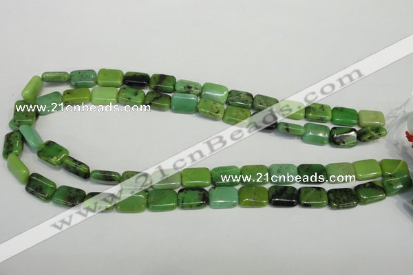 CAU63 15.5 inches 10*14mm rectangle Australia chrysoprase beads