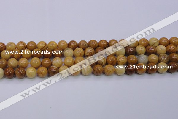 CAY05 15.5 inches 12mm round African yellow jasper beads wholesale